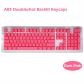 104+4 Backlit ABS Doubleshot Keycaps OEM Profile DIY Colorway for Mechanical Gaming Keyboard ANSI / ISO Layout